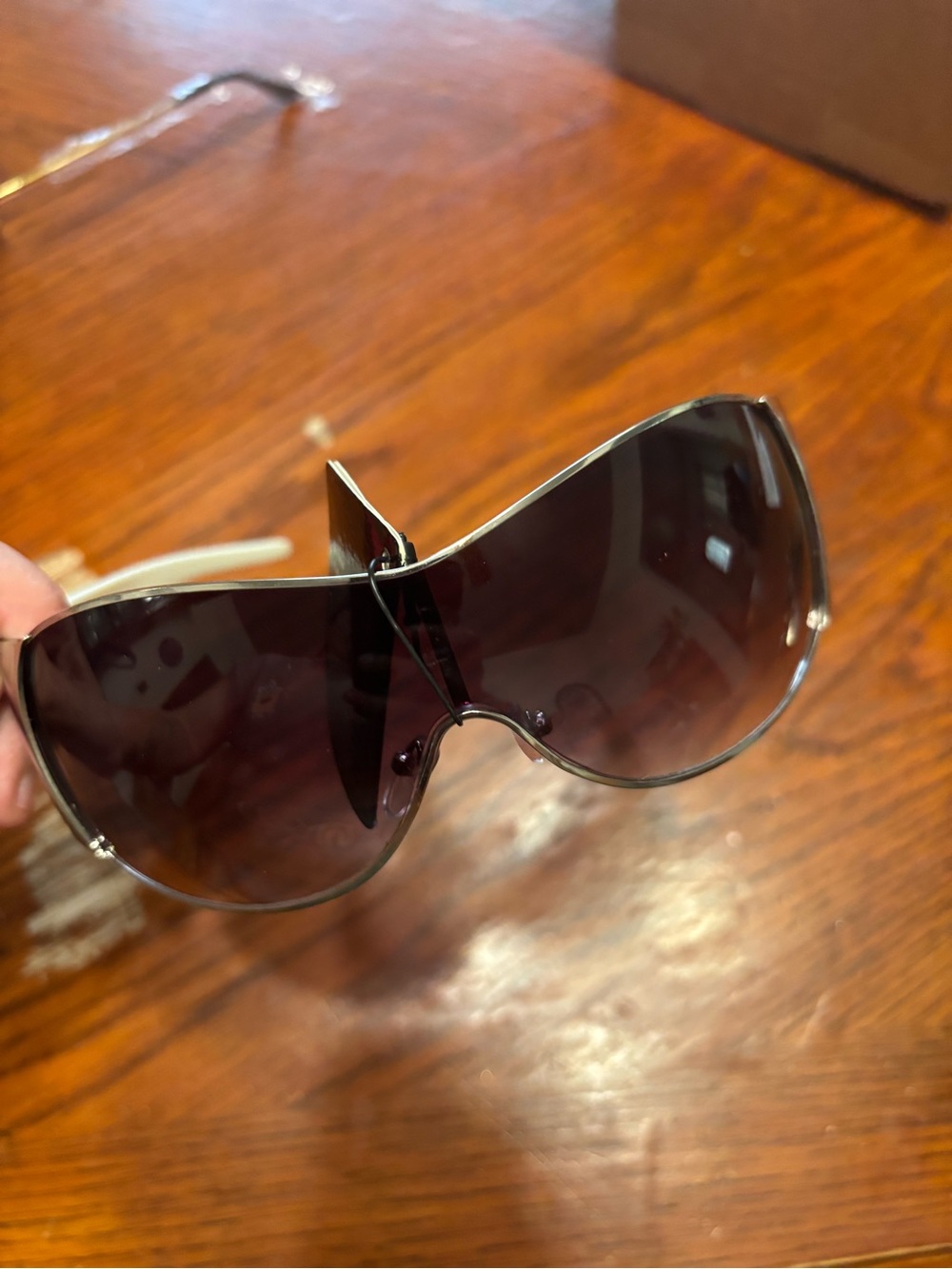 Sun glasses zebra print frame